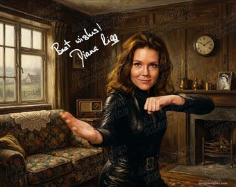 DIANA RIGG Emma Peel Historical Masterpiece Illustration Photo Fine Art Print
