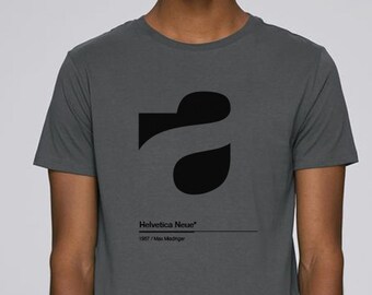 Helvetica Tribute T-shirt tshirt tee Graphic Design designer typo font minimal A 70s 80s 90s
