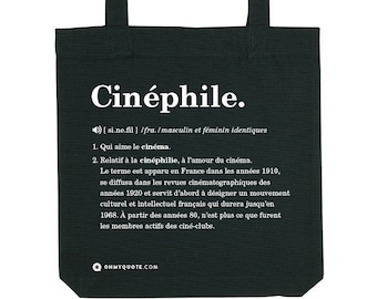 Cinéphile Movie Cult Tote Bag