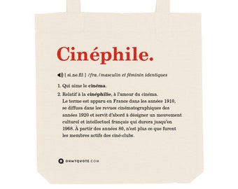 Cinéphile Movie Cult Tote Bag