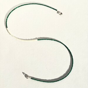 Malachite beaded necklace