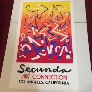 Original Silkscreen Gallery Poster Arthur Secunda  &quot;Even Flow&quot;