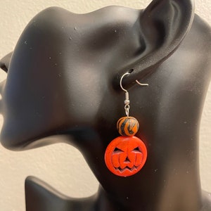 Halloween Pumpkin Earrings