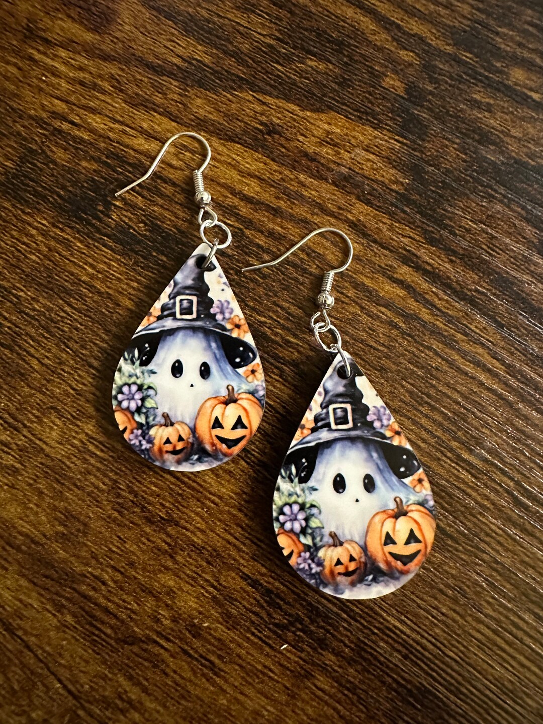 Cute Ghost Halloween Earrings, Witch Hat, Pumpkin - Etsy