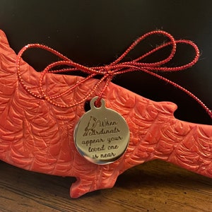 Cardinal Memorial Polymer Clay Ornaments