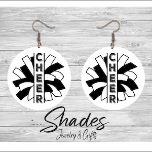 Cheer Earrings - Customization Available for Teams/Colors, Cheer Earrings, Cheerleader earrings, Cheerleader gifts, Cheer Mom