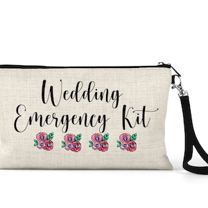 Wristlet Purse Wedding Emergency Kit Wristlet, Bride gift, bridal shower gift, weddings, bridesmaids, bags