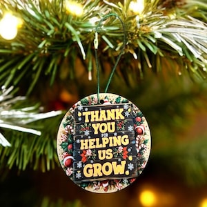 Teacher Thank You Ornament, Teacher Ornament, Teacher Gift, Teacher Christmas Ornament
