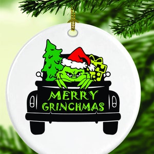 Grinch Christmas Truck Ornament, Christmas ornaments, Grinch ornaments, Christmas gift