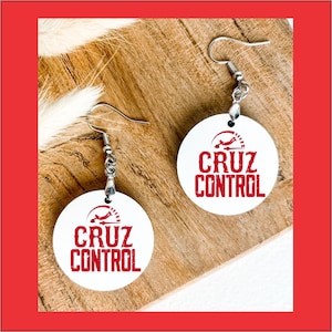 Cruz Control Cincinnati Baseball Earrings, Cincinnati Reds Earrings, Cincinnati, Baseball Earrings