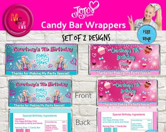 editable jojo siwa birthday party ticket invitation