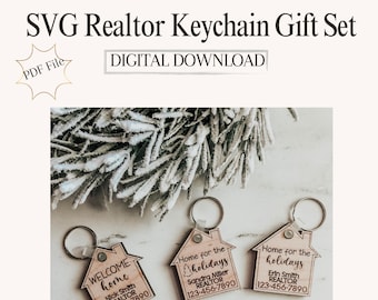 Realtor Keychain Laser File