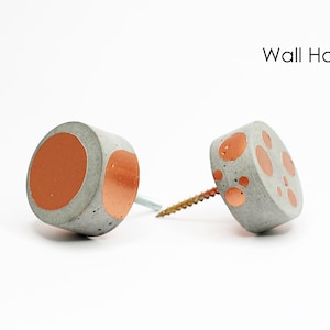 Polka Dot Beton Wandhaken | Kleiderhaken | Handtuchhaken | Kleiderhaken | Aufhänger | Outdoor Haken| Skandinavischer Stil | Schlüsselanhänger | Küchenhaken