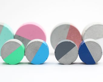 Round Concrete Cabinet Knob