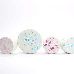 Terrazzo Round Cabinet Knob in 3 sizes | Terrazzo Cabinet Knob | Terrazzo Drawer Pull | Terrazzo Door Handle | Door Knob