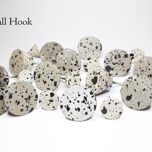 Small Quail Egg Pattern Concrete Wall Hook | Large Cone | Coat Hook | Concrete Hooks | Modern | Towel Hook | Bathroom Hook | Hallway Hook