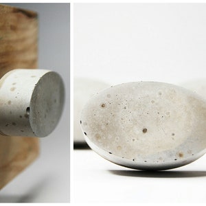 Oval Concrete Coat Hook | Towel Hook | Coat Hook | Concrete Hook | Statement Wall Decor | Hallway | Robe Hook | Hat Hook | Helmet Hanger