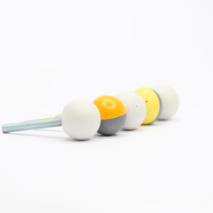 Extra kleine kastknop | 15 mm ladetrekker met betonnen bol