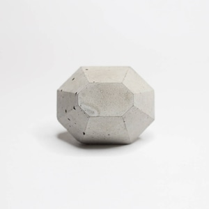 Bouton rectangulaire de cabinet de Frustum en béton ou crochet de mur gris normal ou lustre blanc