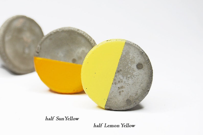 Cabinet Knob NEW Large Concrete Truncated Cone in 2 sizes Natural Grey or a variety of colours