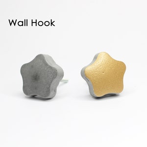 Small Star Wall Hook | Star Concrete Wall Hook | Kids Room Wall Hook | Star Coat Hook | Nursery Decor | Night Sky Room Decor |