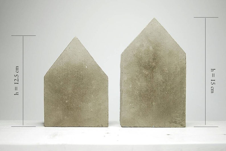 Houses House Decoration Concrete Ornament Shelf Ornament House Bookends Concrete House Ornament Concrete House Decoration