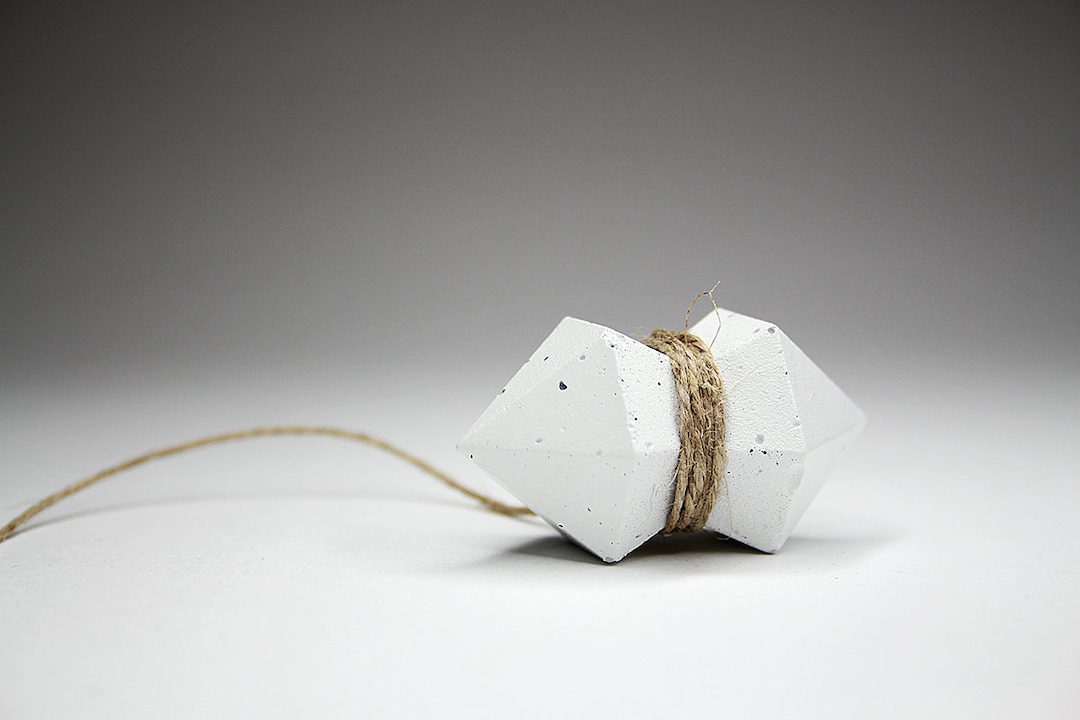 Concrete Bathroom Light Pull, Small Diamonds, Choose From Various ...