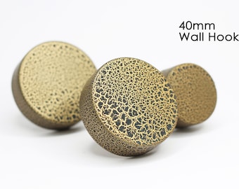 40mm Medium | Crackle Effect Wall Hook | Turtle Shell Effect Wall Hook | Snake Skin Effect Wall Hook | Coat Hook | Hallway Hook | Towel Hook