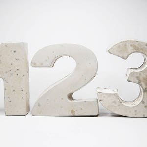 Large Concrete Number I Concrete Number Figure I Decorative Number I Large Decorative Number I Large Number I Bookends I House Number