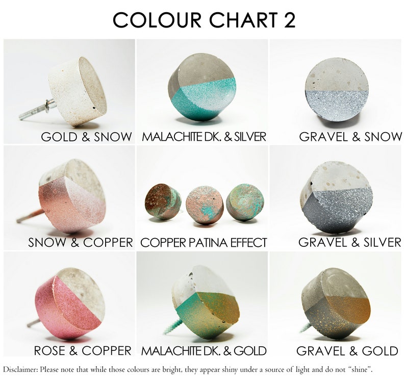 Concrete Small Diamond Cabinet Knob or Wall Hook Natural or choose colour image 10