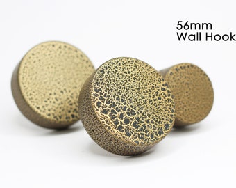 56mm Large | Crackle Effect Wall Hook | Turtle Shell Effect Wall Hook | Snake Skin Effect Wall Hook | Coat Hook | Hallway Hook | Towel Hook