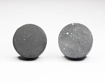 Black Concrete Cabinet Knob | Concrete Cabinet Knob | Drawer Pull | Dresser Knob | Scandi | Modern Cabinet Knob | Terrazzo Style