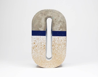 Letras de hormigón / Alfabeto decorativo grande independiente