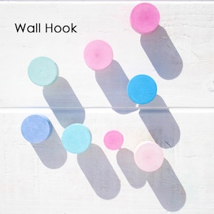 Pastel Concrete Wall Hook | Pigmented Concrete  | Blush Concrete | Wall Hooks | Concrete Hooks | Hook | Towel Hook | Dyed Cement | Coat Hook