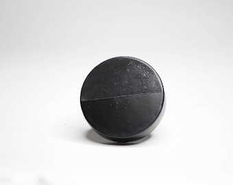 Bouton d'armoire en béton noir | Décoration de meubles minimaliste moderne