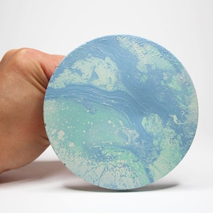 Blue Cabinet Knob | Extra Large Cabinet Knob | XL Knobs| Extra Large Knobs | Knobs | Concrete Knob | Large Knobs | Large Cabinet Knobs