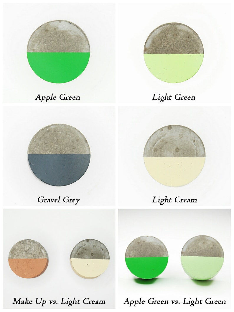 Cabinet Knob NEW Large Concrete Truncated Cone in 2 sizes Natural Grey or a variety of colours