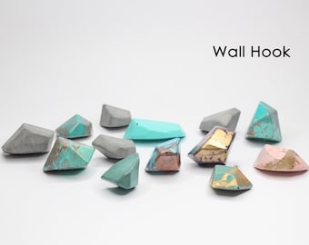 Faux Gemstone Wall Hook | Faux Rock Wall Hook | Faux Gem Wall Hook | Wall Hooks | Coat Hook | Coat Peg | Towel Hook | Outdoor Hook