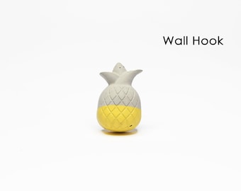 Pineapple Concrete Wall Hook | Pineapple Wall Hook | Kids Room Wall Hook | Pineapple Coat Hook | Nursery Decor | Fruit Hook | Fruitarian