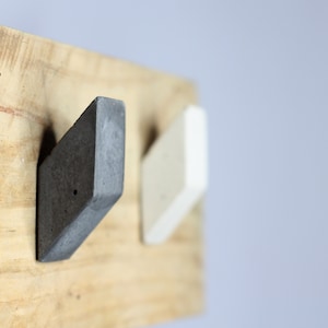 Concrete Wall Hook | Coat Hook | Coat Peg | Towel Hook | Outdoor Hook | Wall Hook | Scandi Hook | Square | Modern Wall Hook | Hallway Hook
