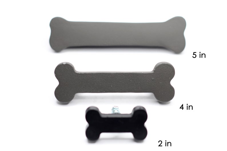 3 sizes Bone Cabinet Handle Large Bone Knob Dog Bone Handle Puppy Bone Cabinet Handle Large Bone Handle Dog Cabinet Pet Room image 3