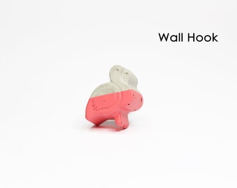 Flamingo Concrete Wall Hook | Flamingo Wall Hook | Kids Room Wall Hook | Flamingo Coat Hook | Nursery Decor | Animal Wall Hook | Towel Hook