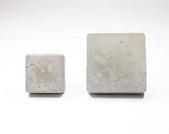 Square Concrete Cabinet Knob | Drawer Pull | Cabinet Knobs | Concrete Knobs | Knobs | Outdoor Knob | Scandi Style| Concrete Handles