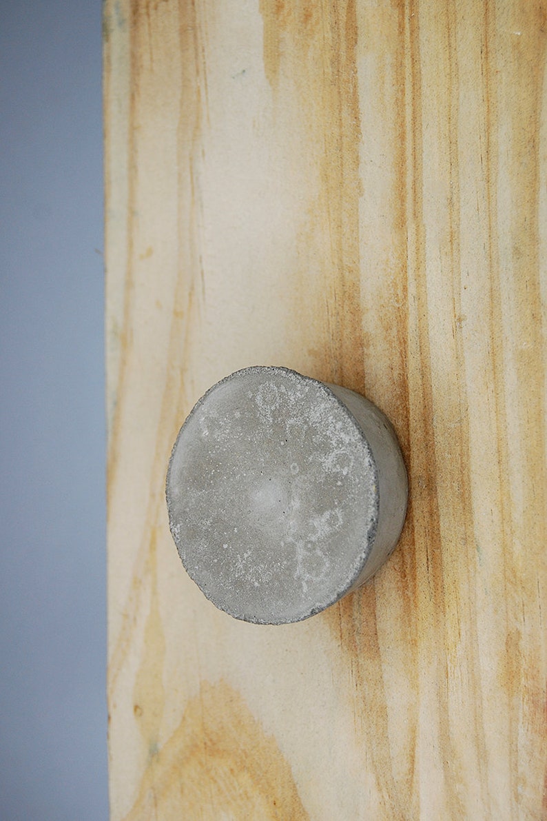 Cabinet Knob NEW Large Concrete Truncated Cone in 2 sizes Natural Grey or a variety of colours