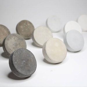Grey Hues Cabinet Knobs Set | White Grey Dark Grey Set
