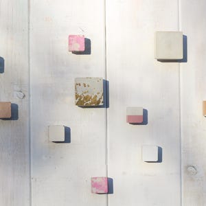 Square Concrete Cabinet Knob | Square Drawer Pull