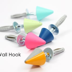 Funky Cone Concrete Wall Hook | Coat Hook | Coat Peg | Towel Hook | Outdoor Hook | Scandi Hook | Conical | Modern Wall Hook | Hallway Hook