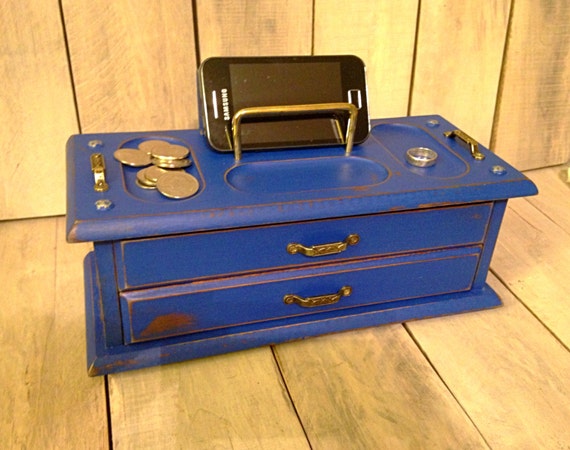 Painted Dresser Valet Distressed Jewelry Valet Hand Painted Etsy