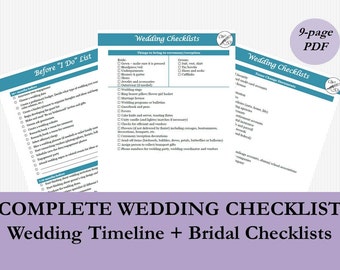 must have wedding checklist that fits in your purse i do to etsy