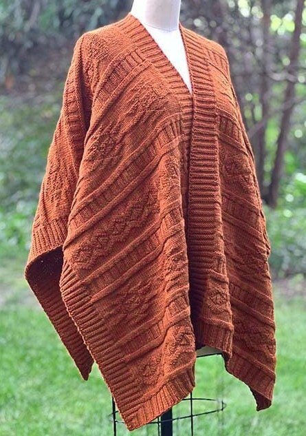 Powder Wrap Knit Pattern Sedona Wrap Knitting Pattern - Etsy